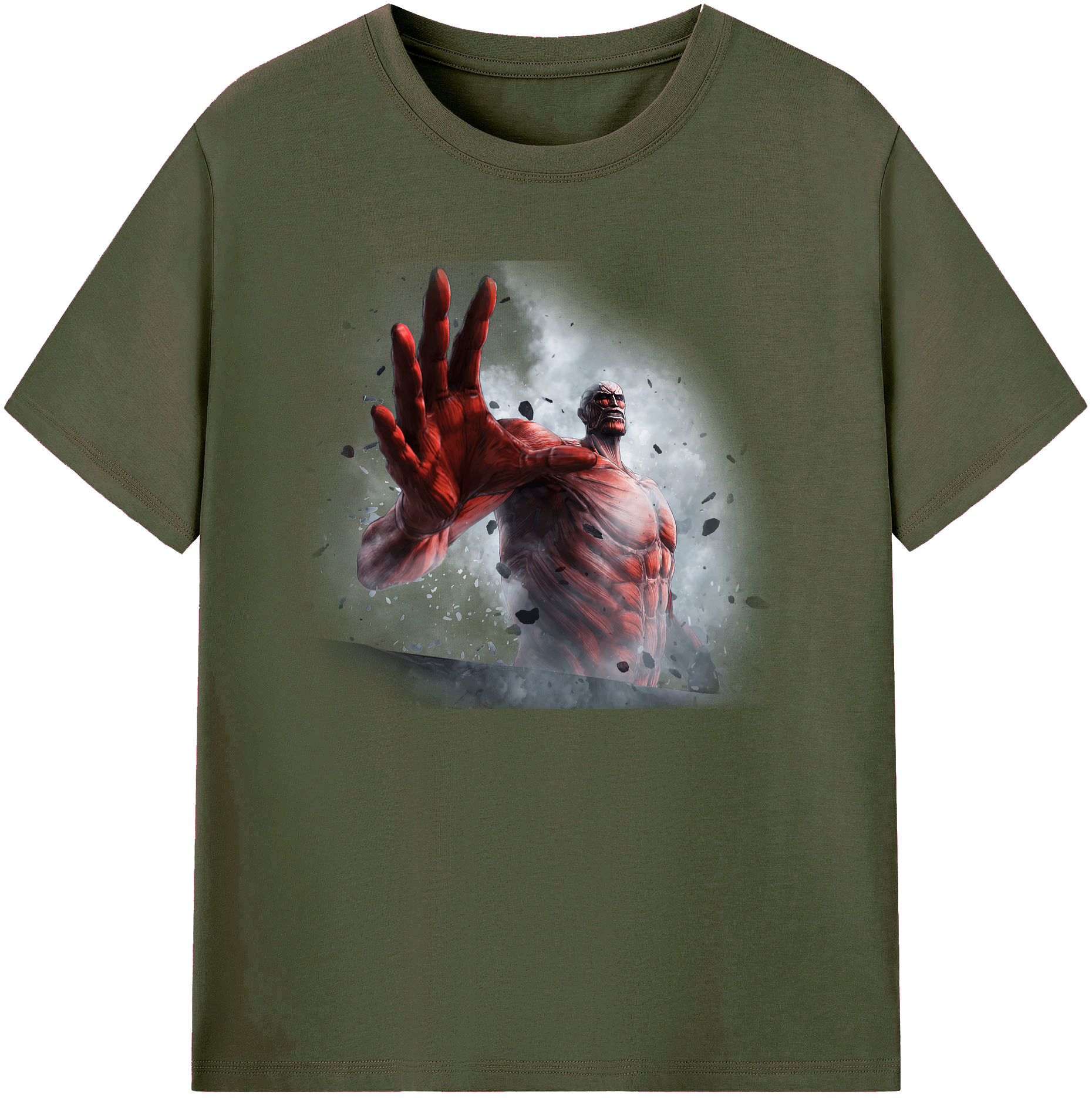 （画像用） 進撃の巨人 Attack on Titan 綿100％ メンズ半袖Tシャツ｜肌触りやわらか＆通気性